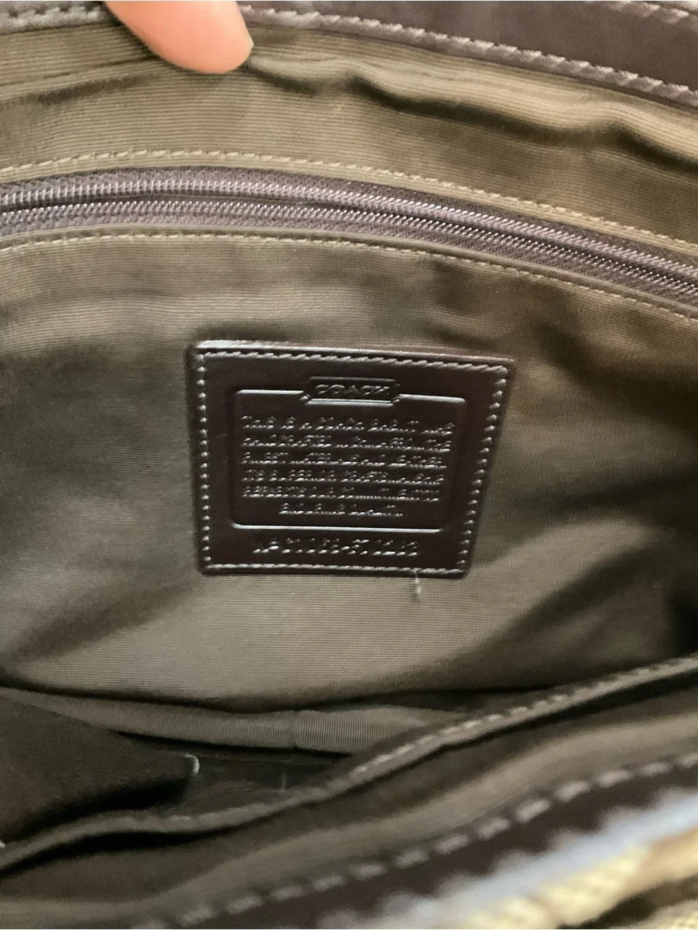 Coach Beige & Tan Signature Canvas Crossbody Bag